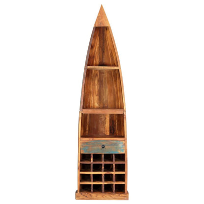 247879 vidaXL Wine Rack 50x40x180 cm Solid Reclaimed Wood