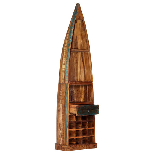 247879 vidaXL Wine Rack 50x40x180 cm Solid Reclaimed Wood