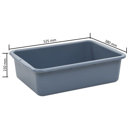 Kitchen Cart with Plastic Containers 82x43.5x92 cm