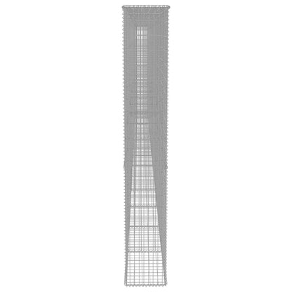 Gabion Wall with Covers Galvanized Steel 354.3"x19.7"x78.7"