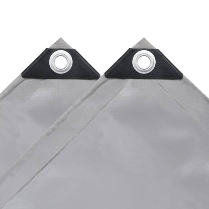 Tarpaulins Grey 1.5 x 20 m Canvas with PVC Coating