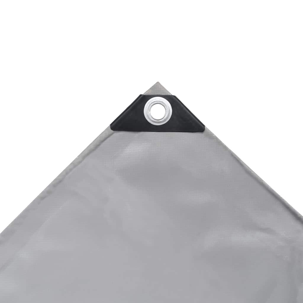 Tarpaulins Grey 2.5 x 3.5 m Canvas with PVC Coating