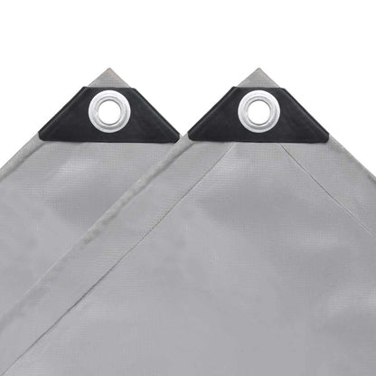 Tarpaulins Grey 2.5 x 3.5 m Canvas with PVC Coating