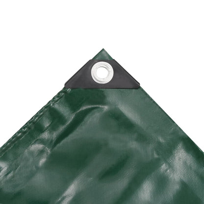 Tarpaulins Green 5 x 6 m Canvas with PVC Coating