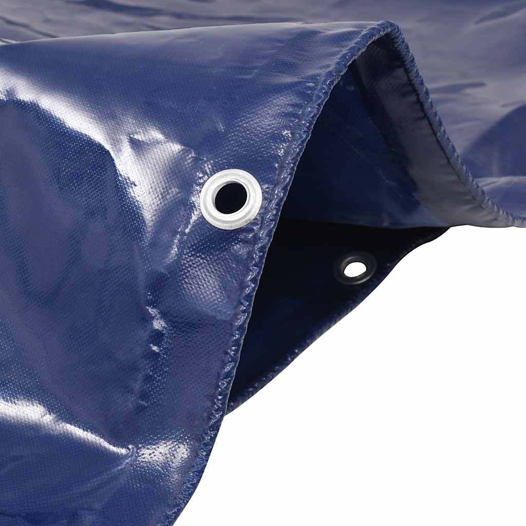 Tarpaulins Blue 1.5 x 6 m Canvas with PVC Coating