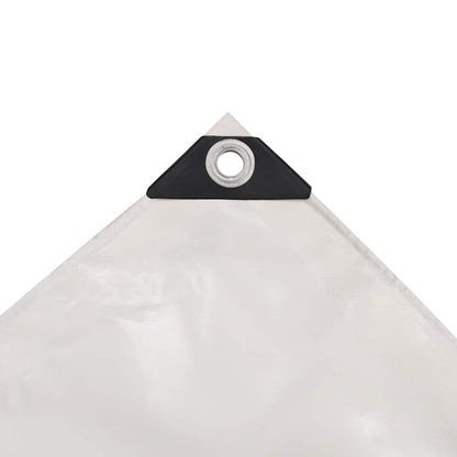 Tarpaulins White 1.5 x 6 m Canvas with PVC Coating