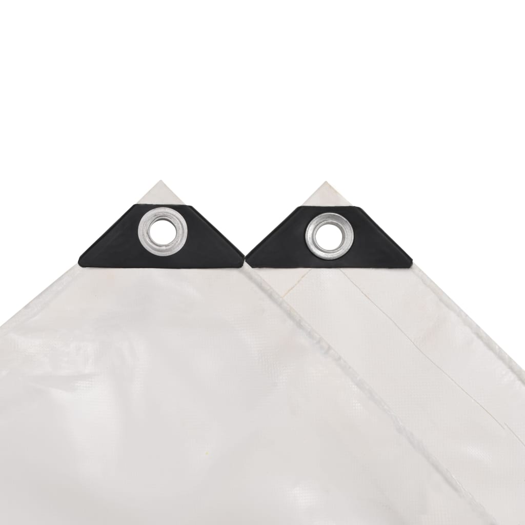 Tarpaulins White 1.5 x 6 m Canvas with PVC Coating
