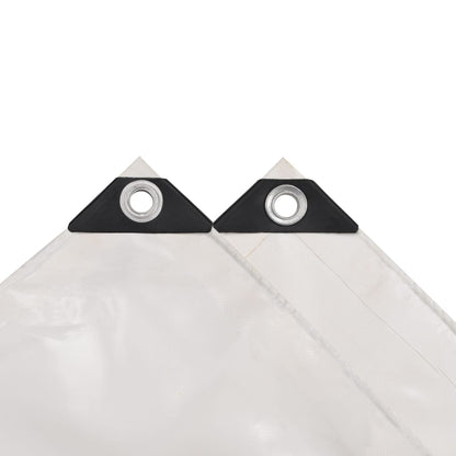 Tarpaulins White 1.5 x 6 m Canvas with PVC Coating