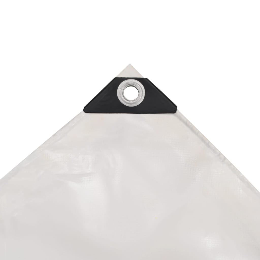 Tarpaulins White 1.5 x 10 m Canvas with PVC Coating