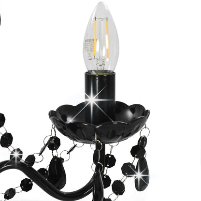Chandelier | Black | Metal and Acrylic | Medium | Chandelier | Round