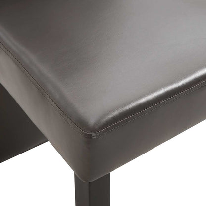 Dining Chairs 4 pcs Gray Faux Leather