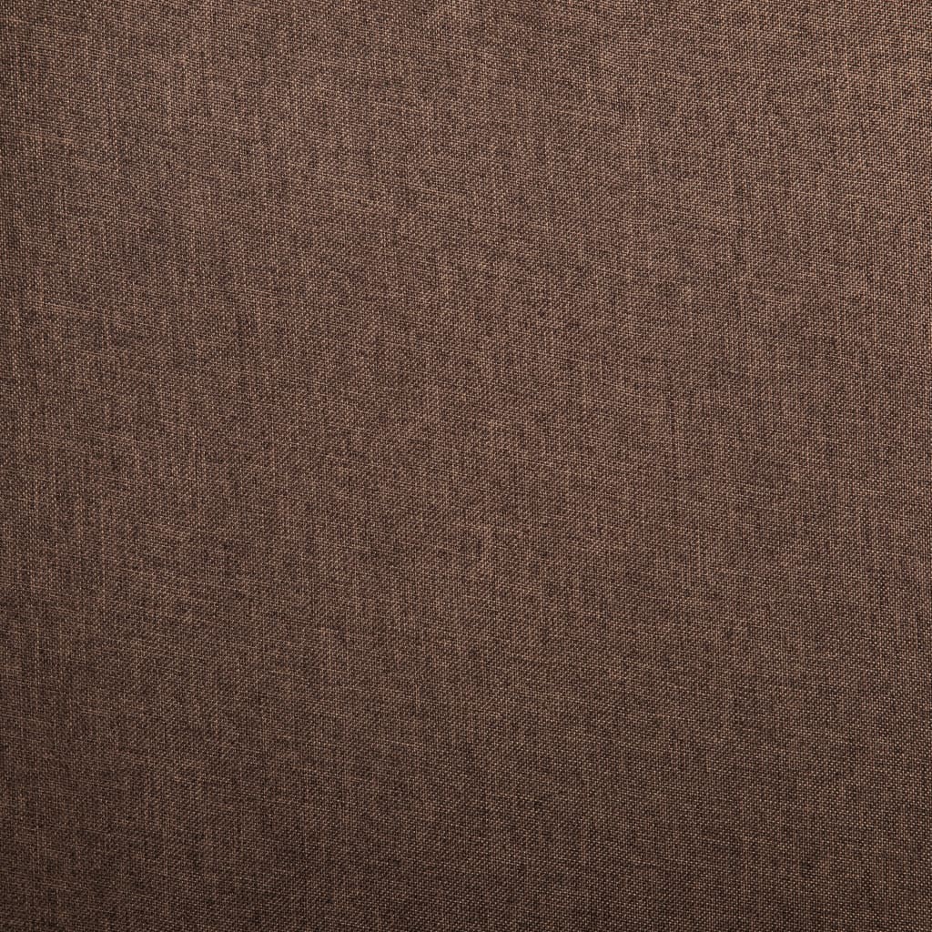 Dining Chairs 4 pcs Brown Fabric