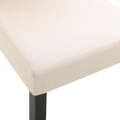 Dining Chairs 4 pcs Cream Fabric