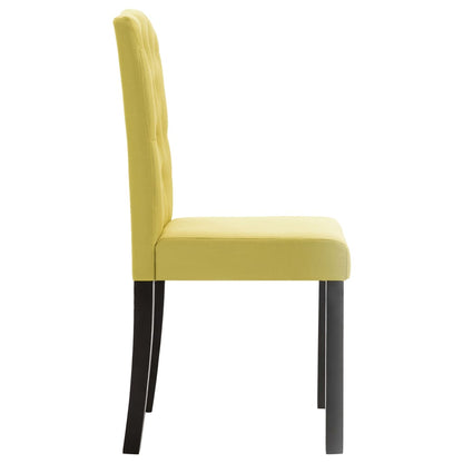 Dining Chairs 2 pcs Green Fabric