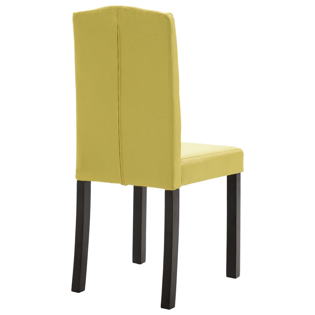 Dining Chairs 2 pcs Green Fabric