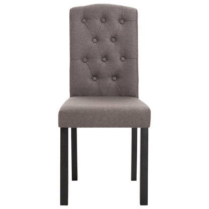 Dining Chairs 4 pcs Taupe Fabric