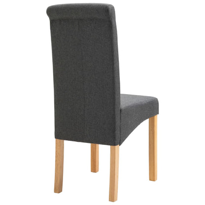 Dining Chairs 4 pcs Gray Fabric