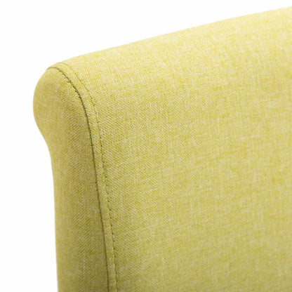 Dining Chairs 2 pcs Green Fabric