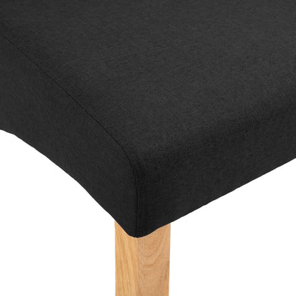 Dining Chairs 2 pcs Black Fabric