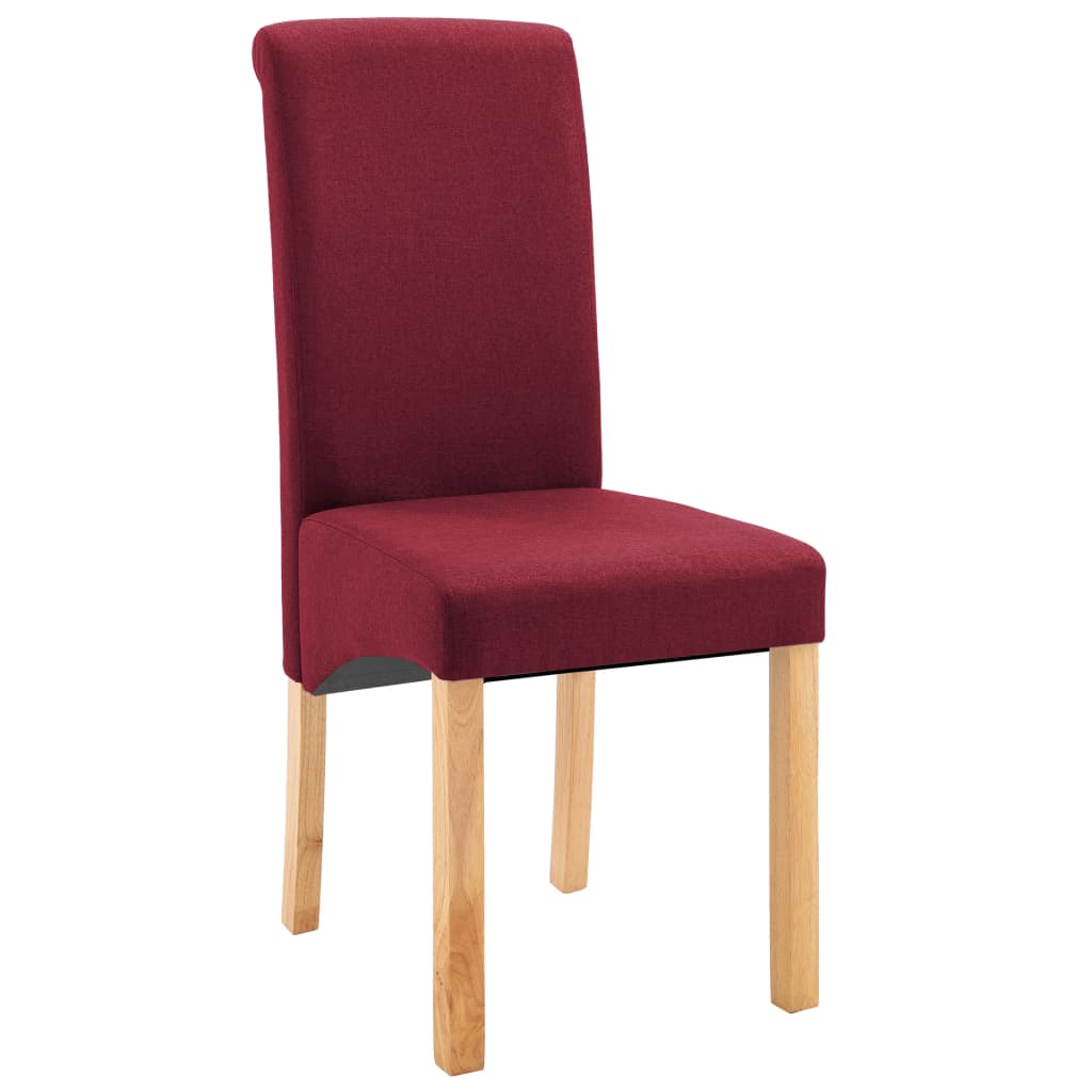 Dining Chairs 2 pcs Red Fabric