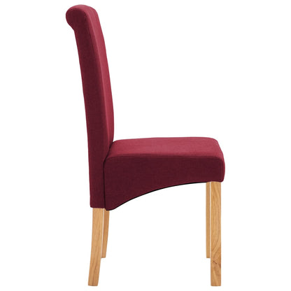Dining Chairs 2 pcs Red Fabric