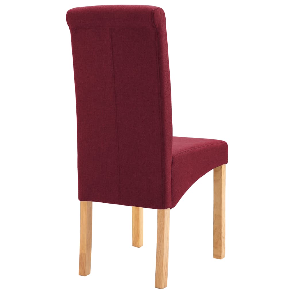 Dining Chairs 2 pcs Red Fabric