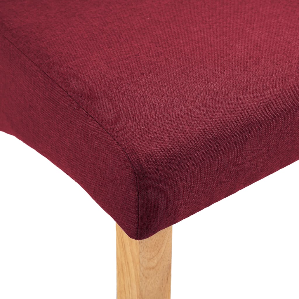 Dining Chairs 2 pcs Red Fabric