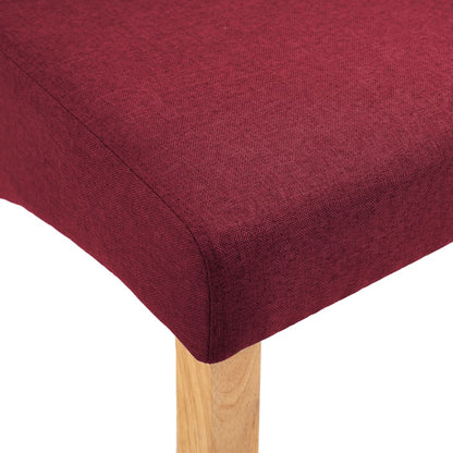 Dining Chairs 2 pcs Red Fabric