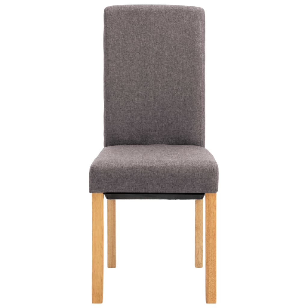 Dining Chairs 4 pcs Taupe Fabric