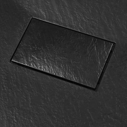 Shower Base Tray SMC Black 90x80 cm