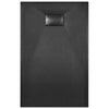 Shower Base Tray SMC Black 100x80 cm