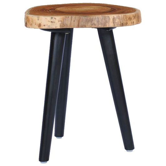 Coffee Table | Natural and Black | Solid Teak Wood | Small