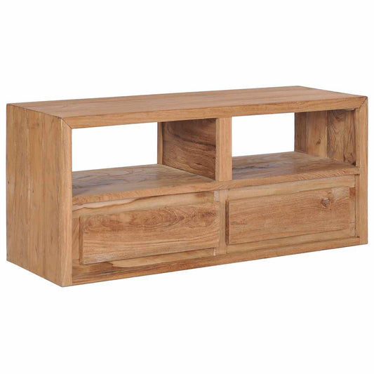 TV Cabinet | Natural Wood Colour | Solid Teak Wood | Medium