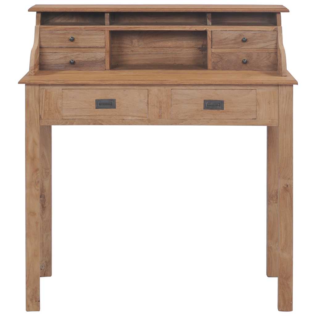 282851 vidaXL Desk 90x50x100 cm Solid Teak Wood