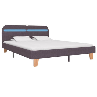 Bed Frame | Taupe | Iron | King | Adjustable Armrests | Bed Frame