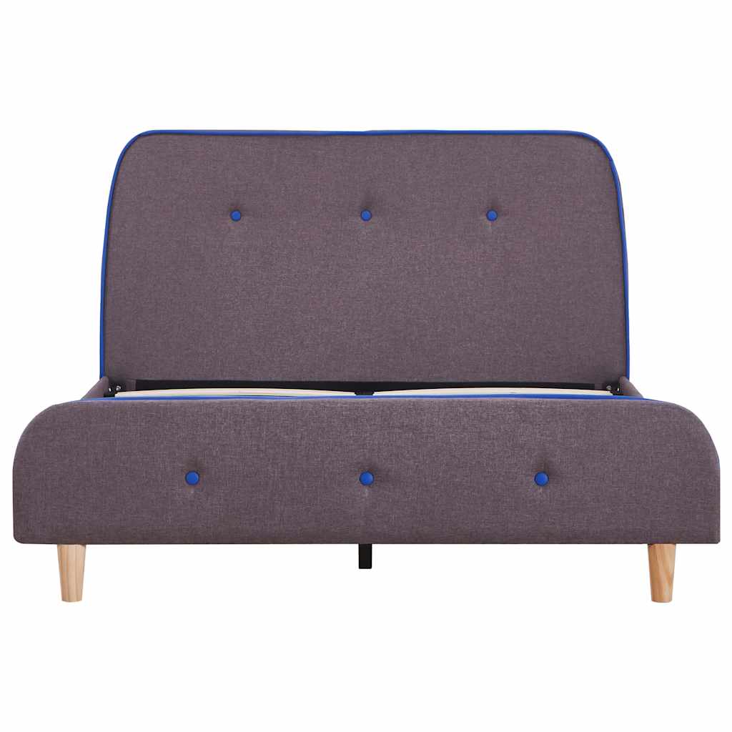 Bed Frame | Taupe | Iron, Wood, Fabric | Small Double | Durable