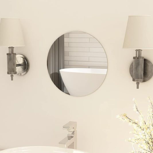 Wall Mirror | Transparent | Glass, EVA | 30 cm Diameter | Minimalistic