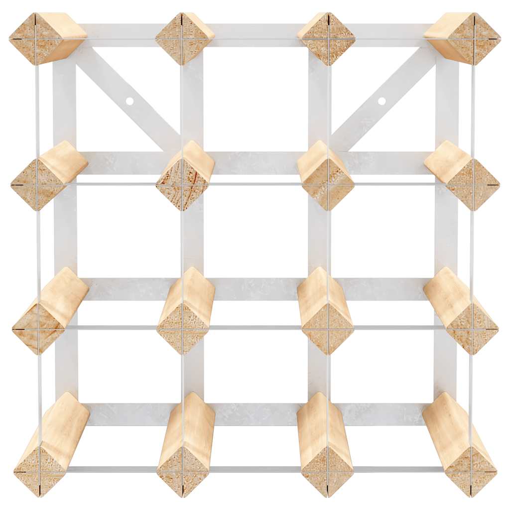 Wine Rack for 12 Bottles Solid Pinewood