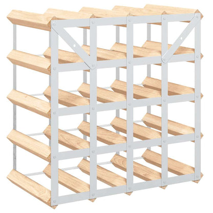 vidaXL Wine Rack for 20 Bottles Solid Pinewood
