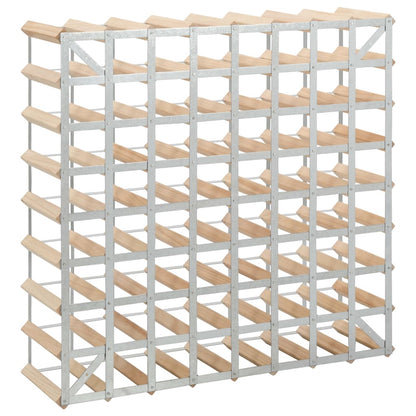 Wine Rack for 72 Bottles Solid Pinewood