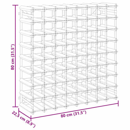 Wine Rack for 72 Bottles Solid Pinewood