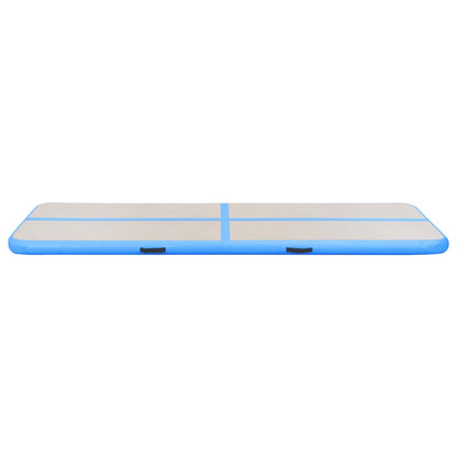 Inflatable Gymnastics Mat with Pump 300x100x10 cm PVC Blue