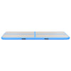 Inflatable Gymnastics Mat with Pump 800x100x10 cm PVC Blue