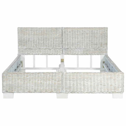 Bed Frame | Grey | Mahogany wood | Double | Bed Frame | Rectangular
