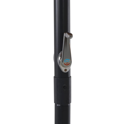 Garden Parasol | Taupe, Black | Aluminium, Steel, Plastic | Large