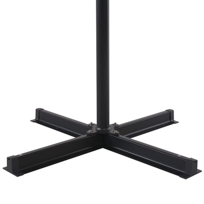 Garden Parasol | Taupe, Black | Aluminium, Steel, Plastic | Large