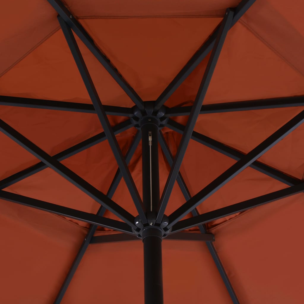 Garden Parasol | Terracotta | Aluminium, Steel, Plastic | Large