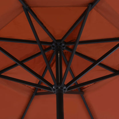 Garden Parasol | Terracotta | Aluminium, Steel, Plastic | Large