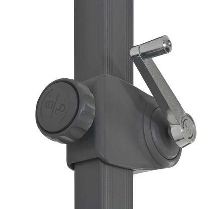Garden Parasol | Anthracite | Aluminium, Steel, Plastic | Large