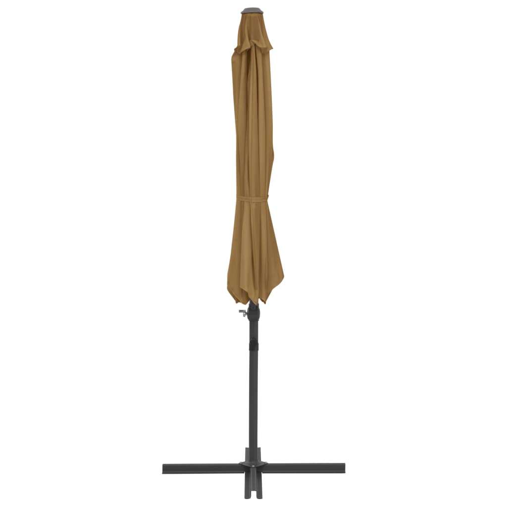 Garden Parasol | Taupe | Aluminium | Large | Rotatable | Garden Parasol